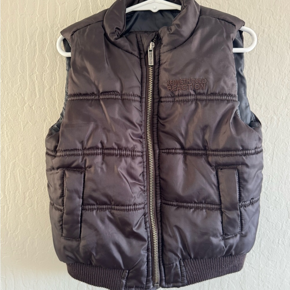 Kids Kenneth Cole Reaction Chocolate Puffer Coat